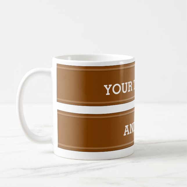 BANNER brun övertoning + texten Kaffemugg (Vänster)