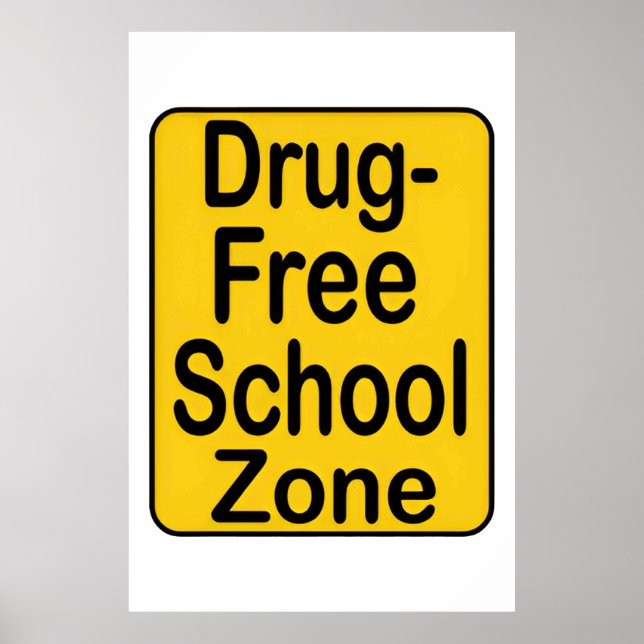 Banner Drug Free for School Poster (Framsidan)
