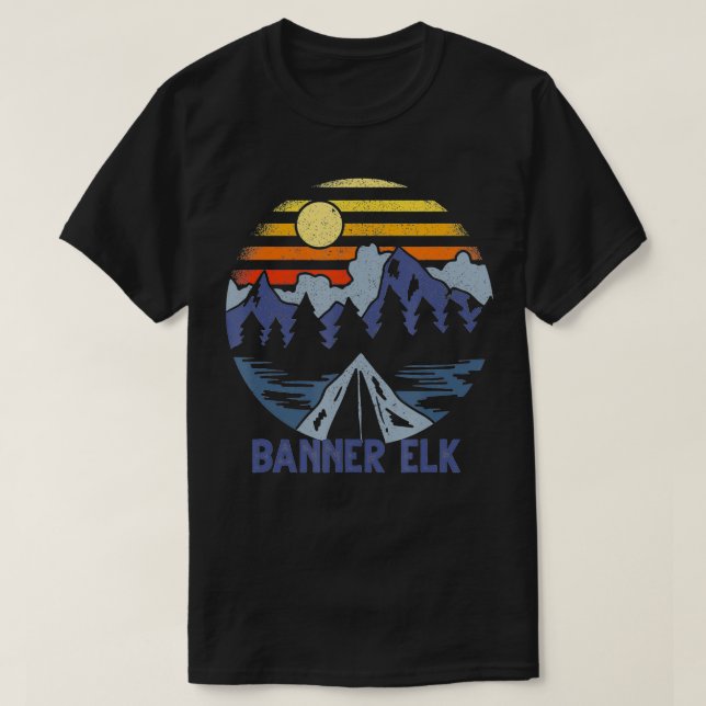 Banner Elk, North Carolina Blue Ridge Mountains Ca T Shirt (Design framsida)