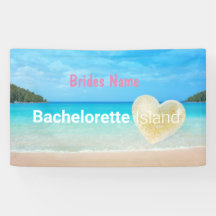 Banner för kärlek-ön Bachelorette-partiet