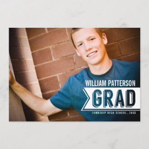Banner Grad Guy Photo Studentfest Inbjudan