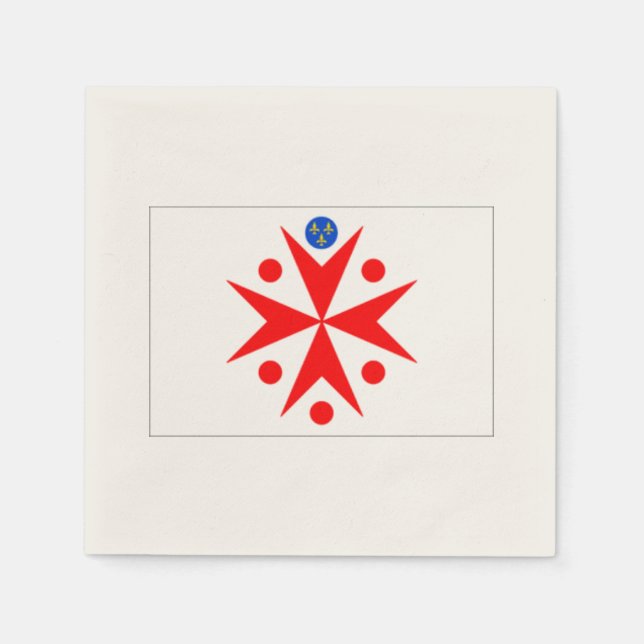 Banner Grand Duchy of Tuscany white Pappersservett (Framsidan)