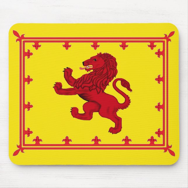 Banner med upprätt lejon musmatta (Framsidan)