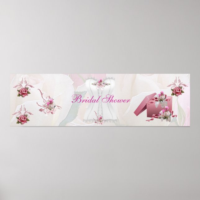 Banner Möhippa White Rosa Corset Poster (Framsidan)