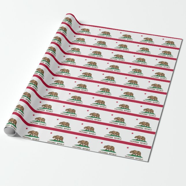 Banner Mönster i Kalifornien Presentpapper (Utrullad)