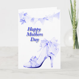 Banner och sko i blått kort