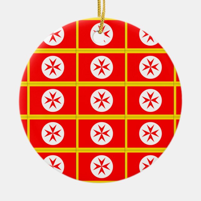 Banner of the Navy Tuscany Medici Julgransprydnad Keramik (Framsidan)