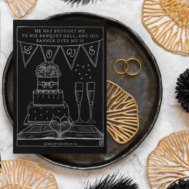 Banner över mig är kärlek Inspirationskort Vykort (Skapare uppladdad)