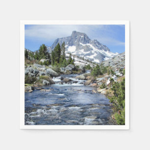 Banner Peak från Thousand Island - Sierra Nevada Pappersservett