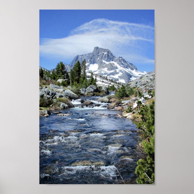 Banner Peak från Thousand Island - Sierra Nevada Poster (Framsidan)