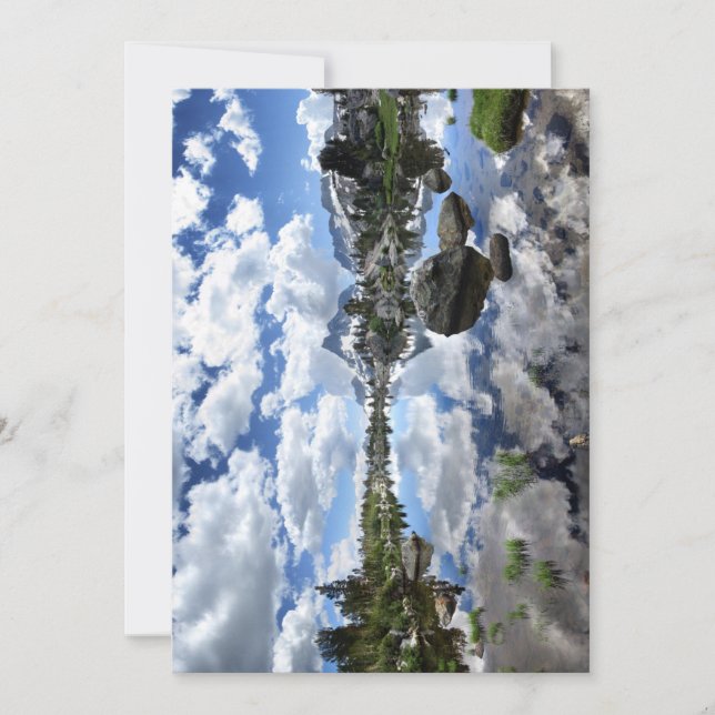 Banner Peak nära Island Pass - John Muir Trail Julkort (Framsida)