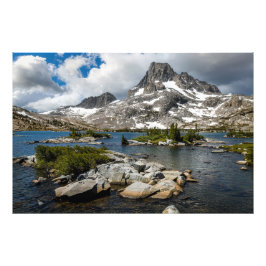 Banner Peak och Thousand Island Lake Fototryck