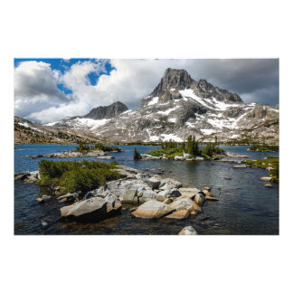 Banner Peak och Thousand Island Lake Fototryck