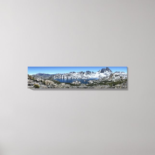 Banner Peak over Garnet Sjö - Sierra Nevada Canvastryck (Framsida)