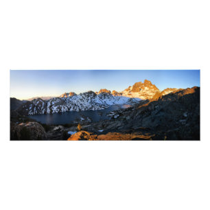 Banner Peak Sunrise Garnet Sjö - John Muir Trail Fototryck