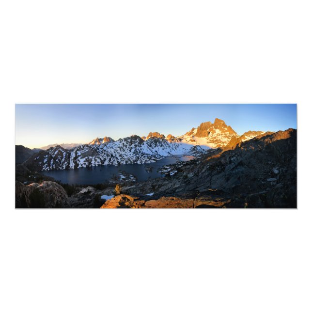 Banner Peak Sunrise Garnet Sjö - John Muir Trail Fototryck (Framsidan)
