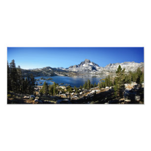 Banner Peak Thousand Island Sjö John Muir Trail Fototryck
