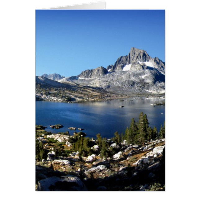 Banner Peak Thousand Island Sjö John Muir Trail OBS Kort (Framsidan)