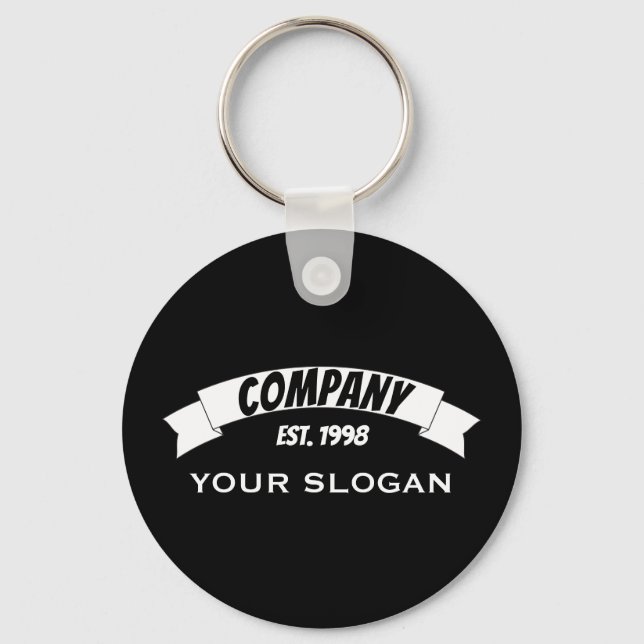 Banner Ribbon, Company Namn Nyckelring (Framsida)
