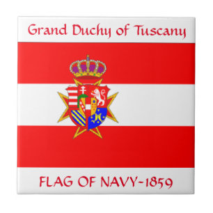 Banner Storhertigdömet Toscana Kakelplatta