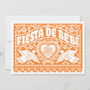 Bannerinbjudan till Fiesta de Bebe Orange Love bir Inbjudningar