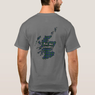 Bannerman Klan Badge och Tartan Vuxen Tee