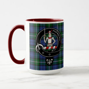Bannerman Klan Badge & Tartan Mugg