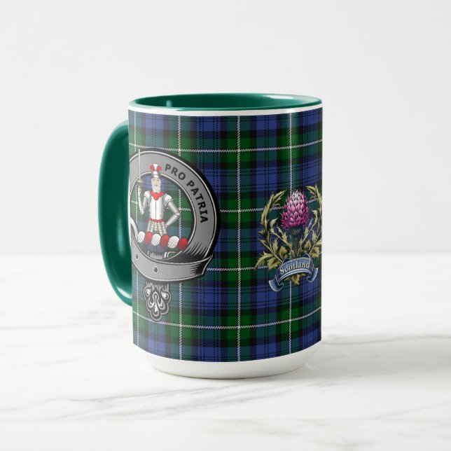 Bannerman Klan Badge & Tartan Mugg (Framsida vänster)