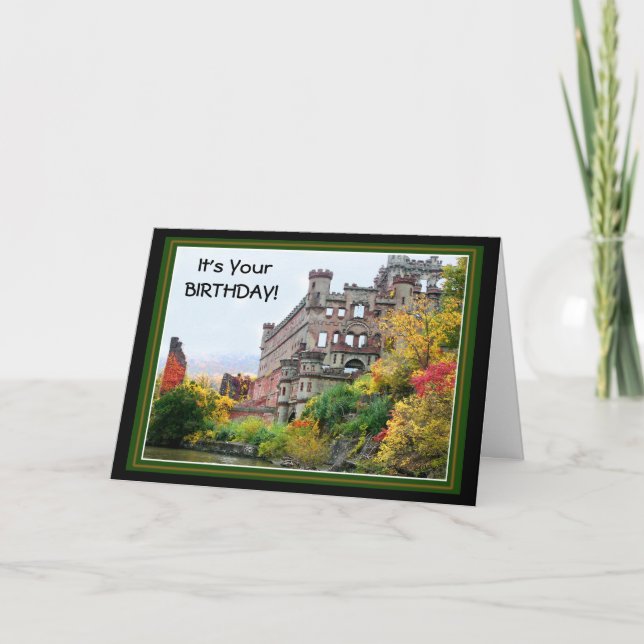 Bannermans Castle/ Fallfödelsedag Kort (Framsida)