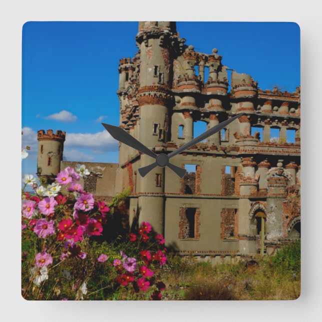 Bannermans slott på Bannerman Island Fyrkantig Klocka (Framsida)