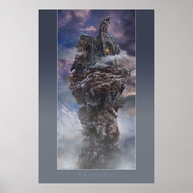 Bannitio | Poster med grått ram (Framsidan)