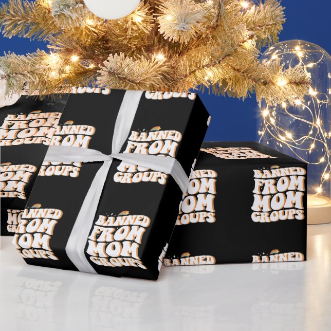 Bannlyst Från Mamma Grupper Rolig Mors Dag Groovy Presentpapper (Helgdagar)