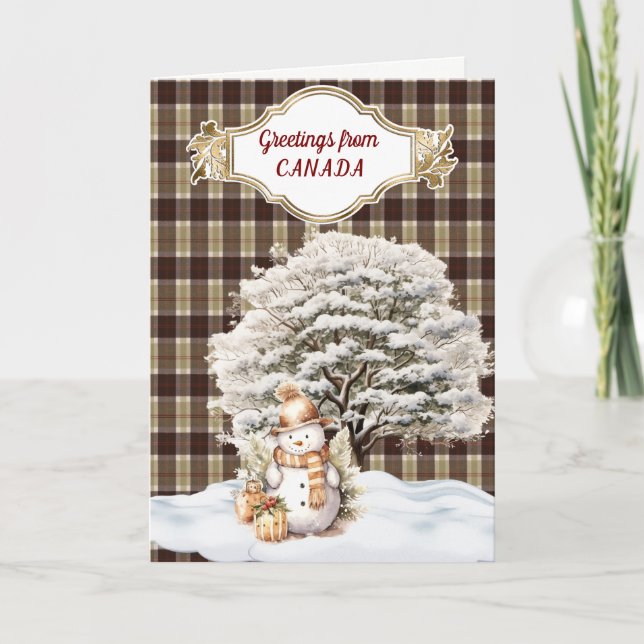 Bannockbane Tartan jul Helgkort (Framsida)