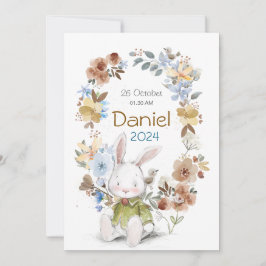 Banny Rabet new born Greeting cards Inbjudningar