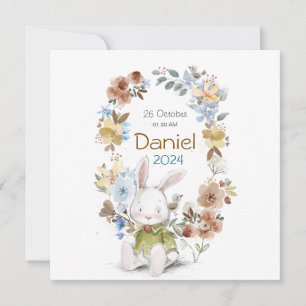 Banny Rabet new born Greeting cards Spara Datumet