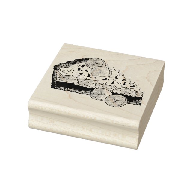 Banoffee Banana Toffee Paj Slice UK Stämpel (Stämpel)