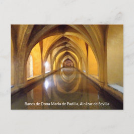 Banos de Dona Maria de Padilla, Schloss Sevilla Vykort
