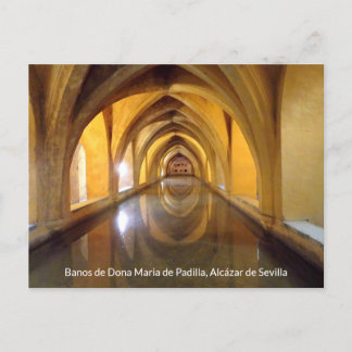 Banos de Dona Maria de Padilla, Schloss Sevilla Vykort