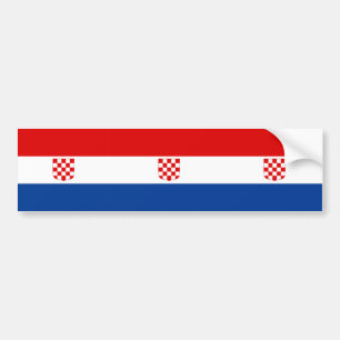 Banovina of Croatia Kroatienflagga Bildekal