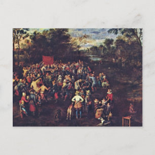 Banquet Bröllop av Bruegel D. Ä. Jan (Best Qua Vykort