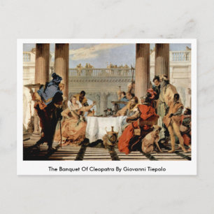 Banquet Cleopatra av Giovanni Tiepolo Vykort