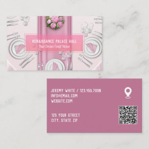 Banquet Hall Anpassningsbar Google Karta QR Visitkort