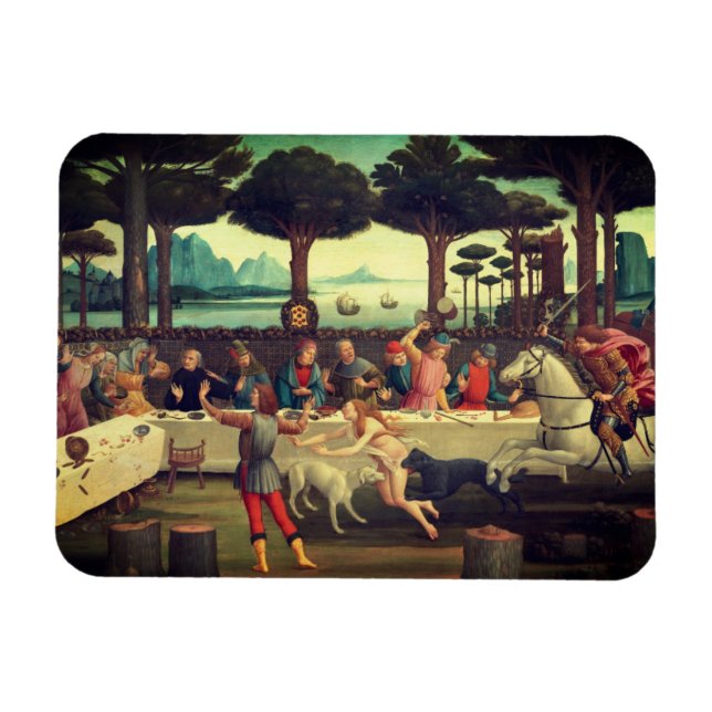 Banquet i Gräs-skogen Magnet (Horisontell)