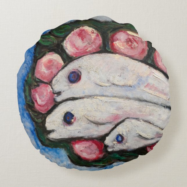 Banquet in Silence, 1935-1936 by Marsden Hartley Rund Kudde (Baksidan)