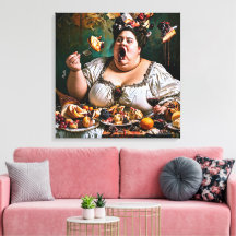 "Banquet of Chaos" Surreal Colorful Artwork