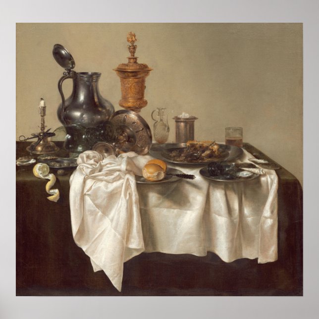 Banquet - Willem Claesz Heda Fine Art Poster (Framsidan)