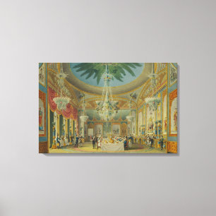 Banqueting Room, från "Views of Royal Pavilion" Canvastryck
