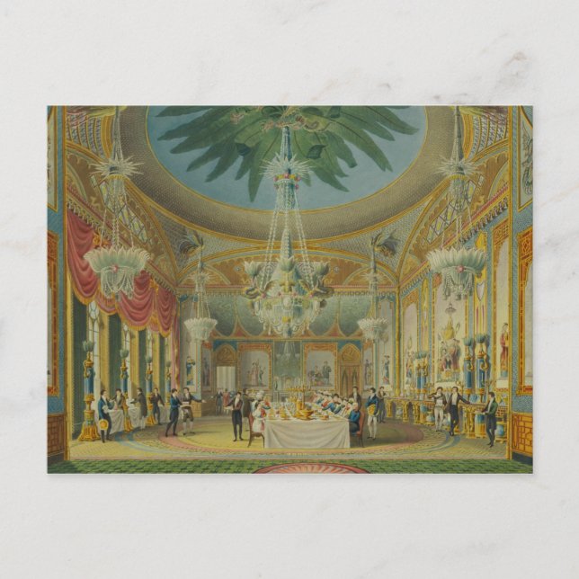 Banqueting Room, från "Views of Royal Pavilion" Vykort (Framsida)