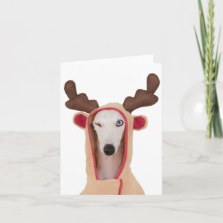 Bans Winking Reindeer blank-kort Helgkort