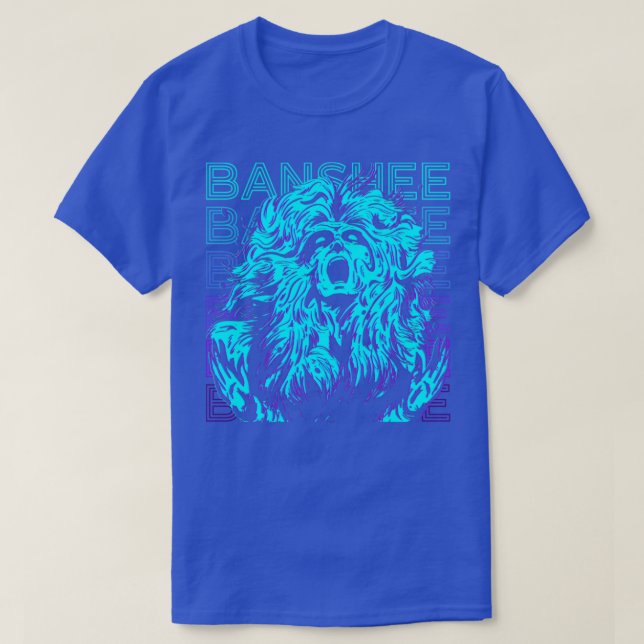 Banshee Irish Legends Folklore Retro Banshee Gift T Shirt (Design framsida)